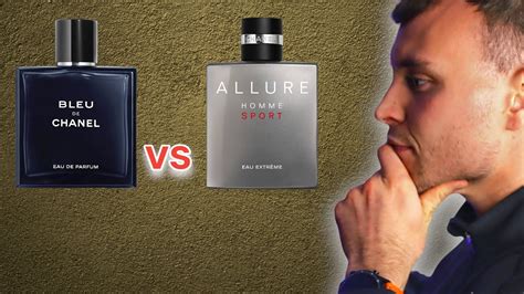 allure homme sport vs bleu de chanel|chanel allure homme sport price.